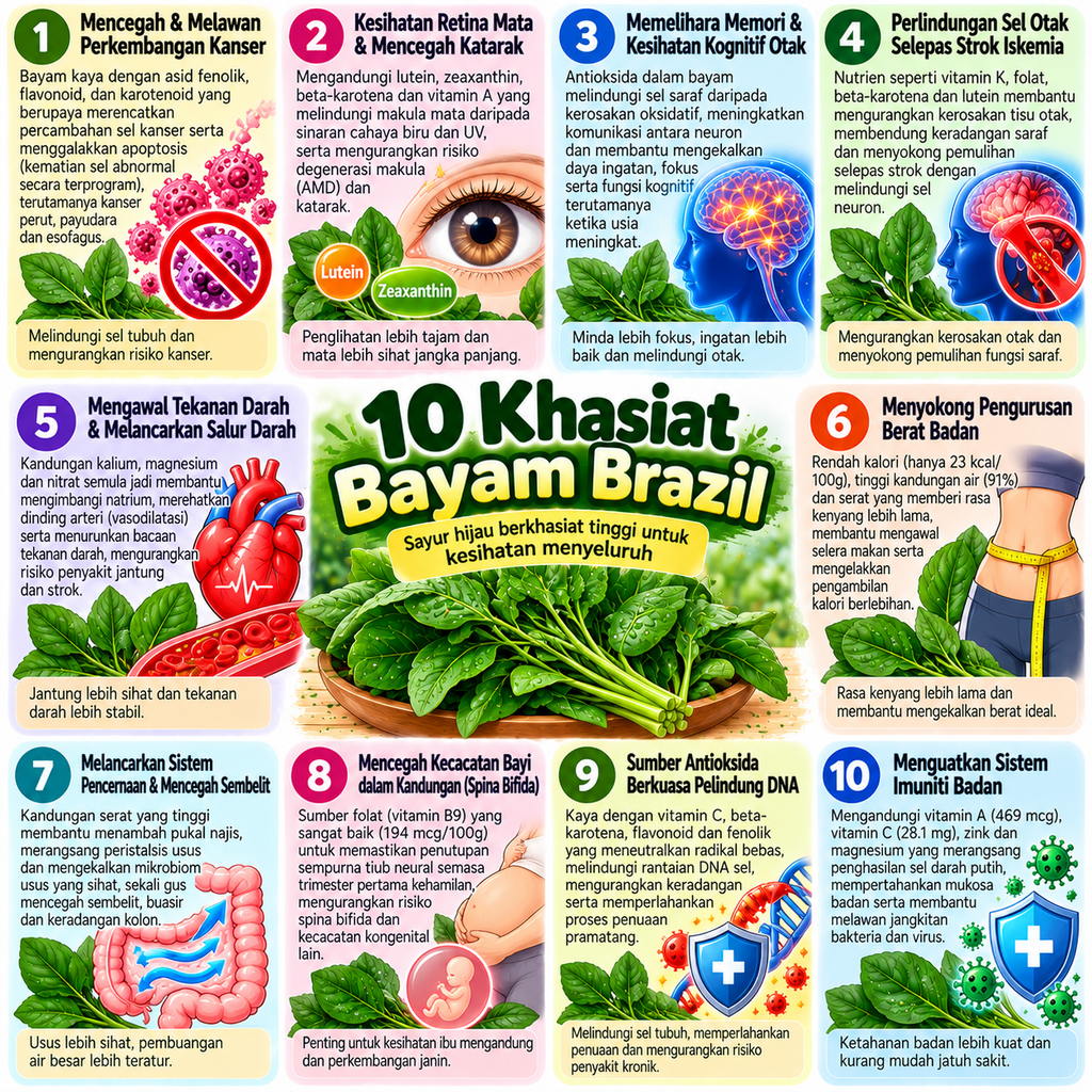 Khasiat Bayam Brazil