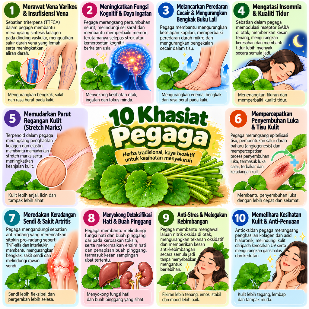 Khasiat Daun Pegaga Untuk Kesihatan